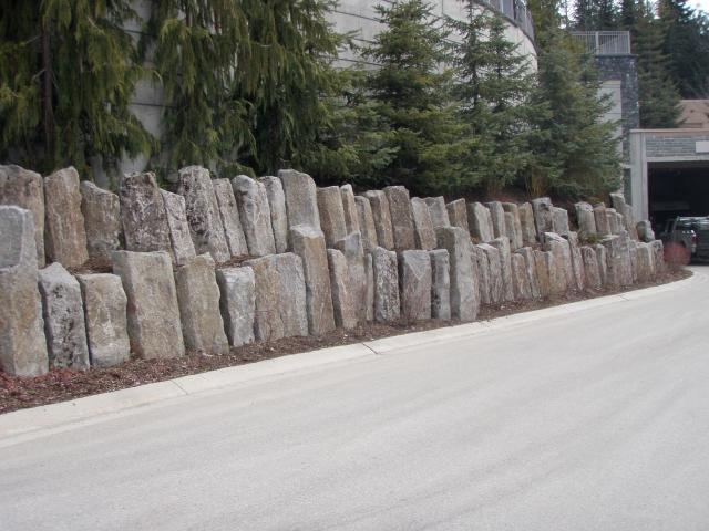 Basalt column wall in Whistler.